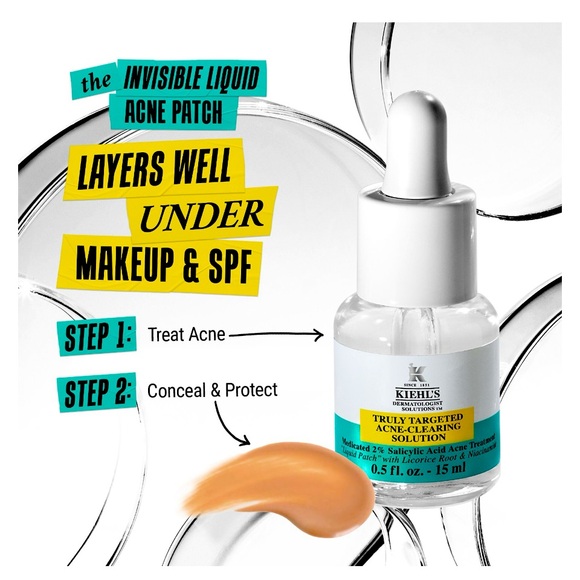Kiehls Liquid Pimple patch! Best acne clearing solution on the